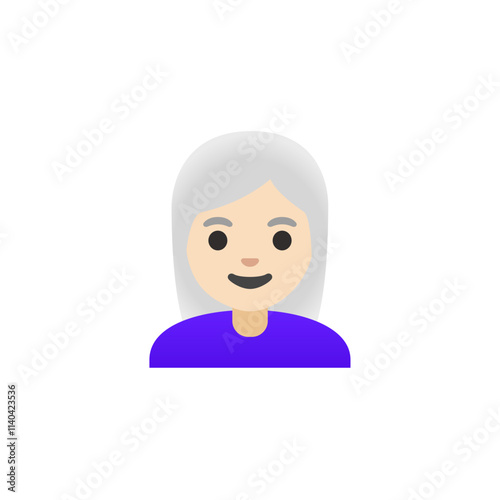 Smiling Older Woman Emoji
