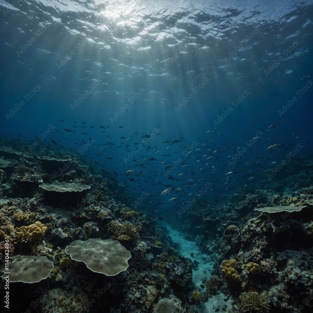 Fototapeta premium underwater view of reef