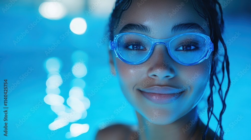 Joyful Swimmer: Capturing the Essence of Fun Joyful Swimmer: Capturing the Essence of Fun