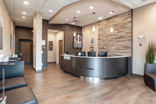 Dental clinic interior. reception. good light