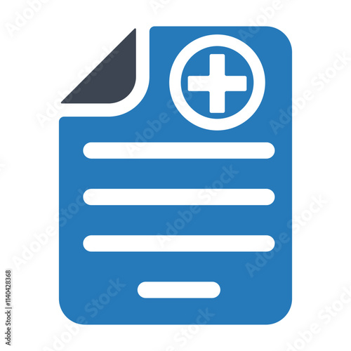 Document Medical Prescription Icon - Healthcare, Prescription and Medical Concept