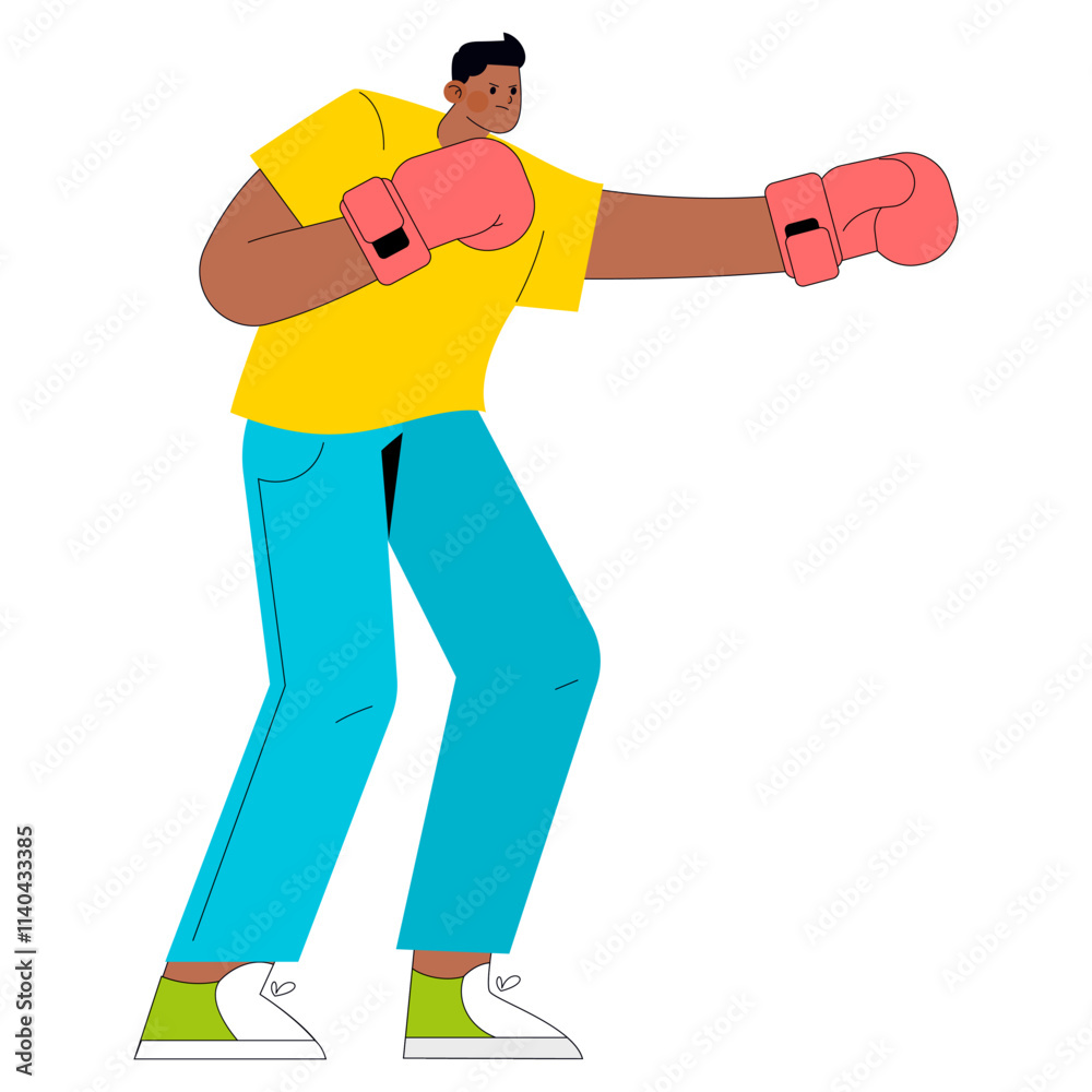 Young Businessman. Flat Vector Illustration Young Businessman. Flat Vector Illustration