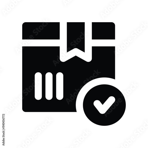 Now In Stock icon. vector glyph icon for your website, mobile, presentation, and logo design.