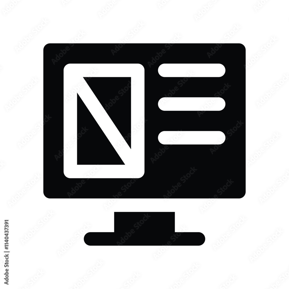 Computer icon. vector glyph icon for your website, mobile, presentation, and logo design. Computer icon. vector glyph icon for your website, mobile, presentation, and logo design.