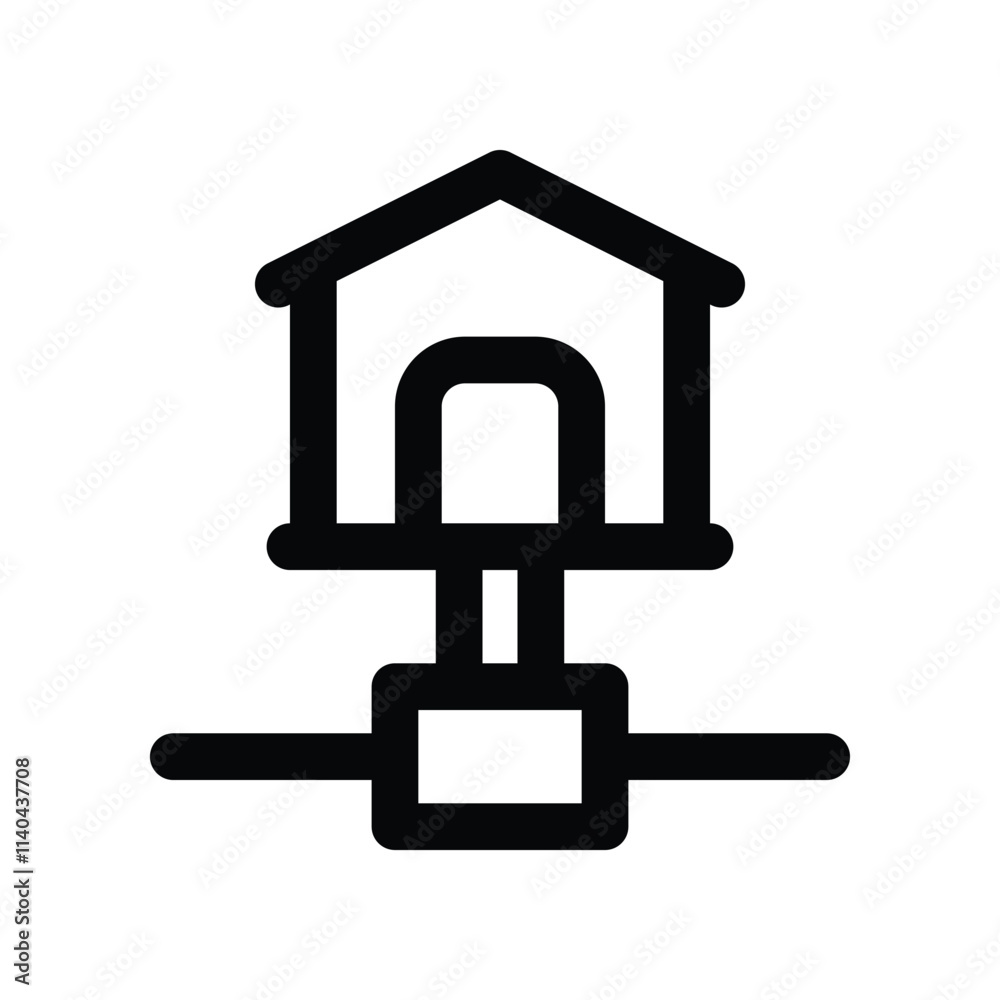 Home icon. vector line icon for your website, mobile, presentation, and logo design. Home icon. vector line icon for your website, mobile, presentation, and logo design.