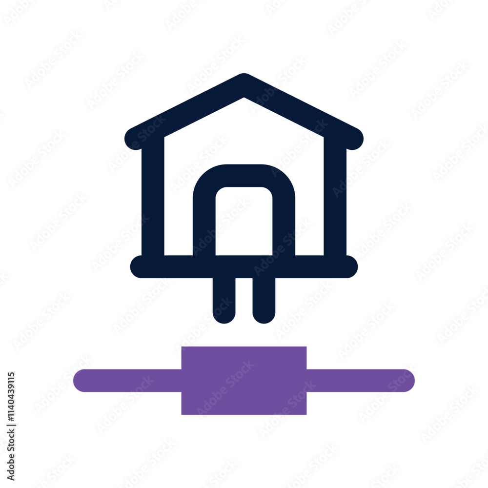 Home icon. vector dual tone icon for your website, mobile, presentation, and logo design. Home icon. vector dual tone icon for your website, mobile, presentation, and logo design.