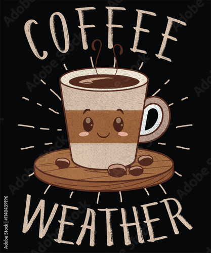 Coffee weather graphic design