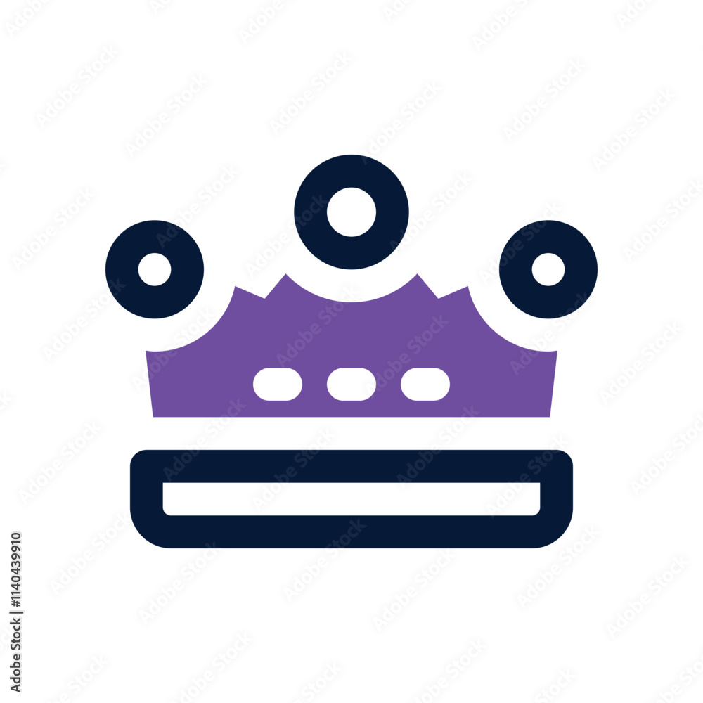 Crown icon. vector dual tone icon for your website, mobile, presentation, and logo design. Crown icon. vector dual tone icon for your website, mobile, presentation, and logo design.