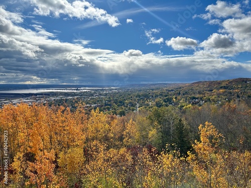 Autumn in the Mountains by the Lake