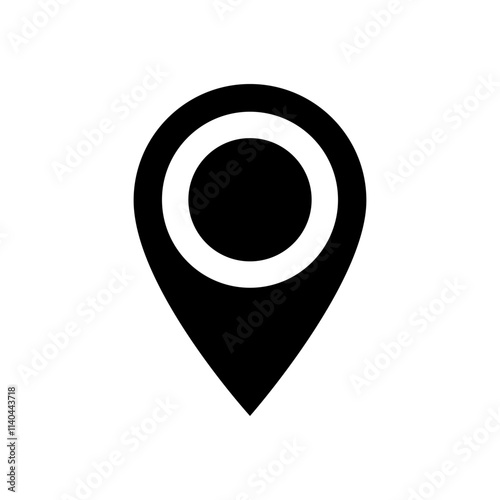 Location icon. Map pin icon