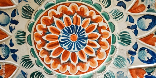 Intricate hand-painted Sicilian ceramics showcasing vibrant colors and floral patterns in traditional craftsmanship
