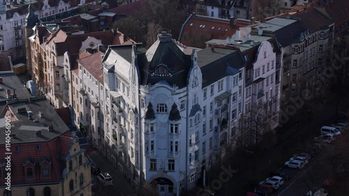 Kassel, Germany- Vorderer Westen Neighbourhood Flyover (Goethestern)  in Winter