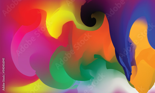 Color Curves Art Abstract Background orange Background