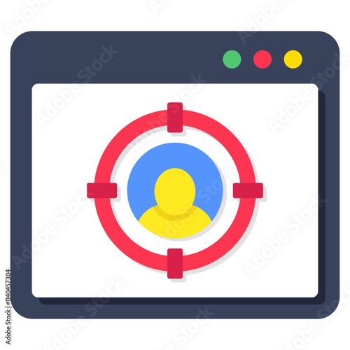 Headhunting icon, editable vector