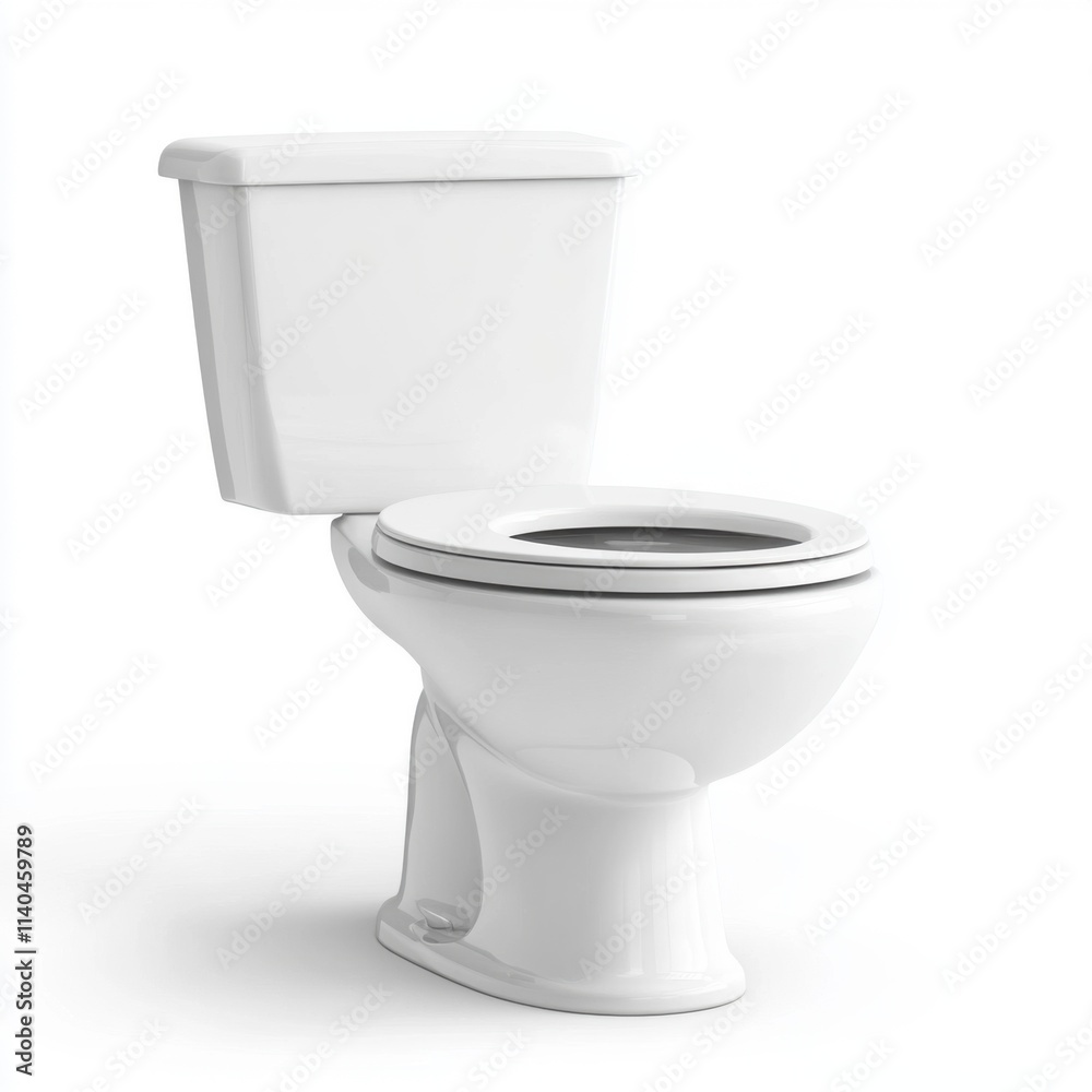 Modern white toilet design suitable for contemporary bathrooms and restrooms in homes or commercial spaces