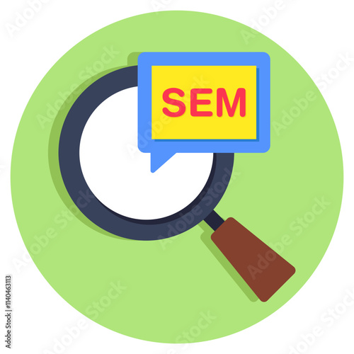 Trendy design icon of sem, search engine marketing