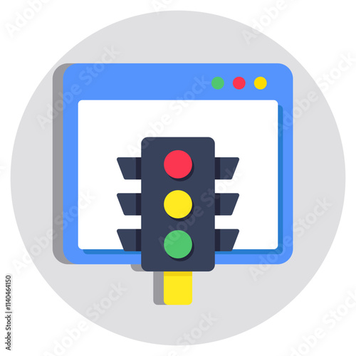 Modern design icon of web traffic