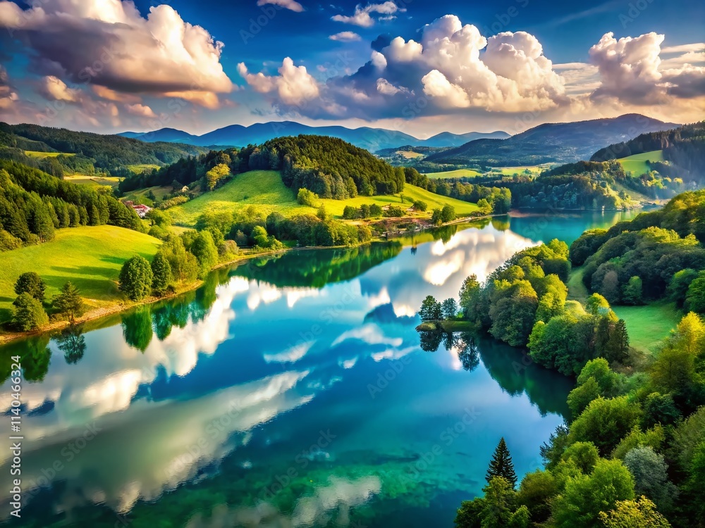 Ledava Lake Panoramic Slovenia: Stunning Prekmurje Landscape Photography Ledava Lake Panoramic Slovenia: Stunning Prekmurje Landscape Photography