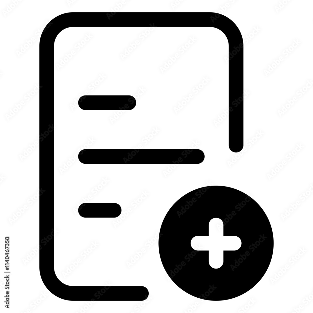 Fototapeta premium add icon