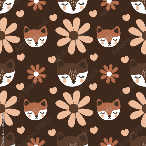 Autumn vector ilustration seamless patern.Great for textile,fabric,wrapping paper,and any print.