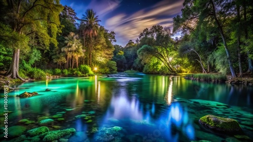 Little River Springs Night Photography: Dark, Moody, Low Light Images