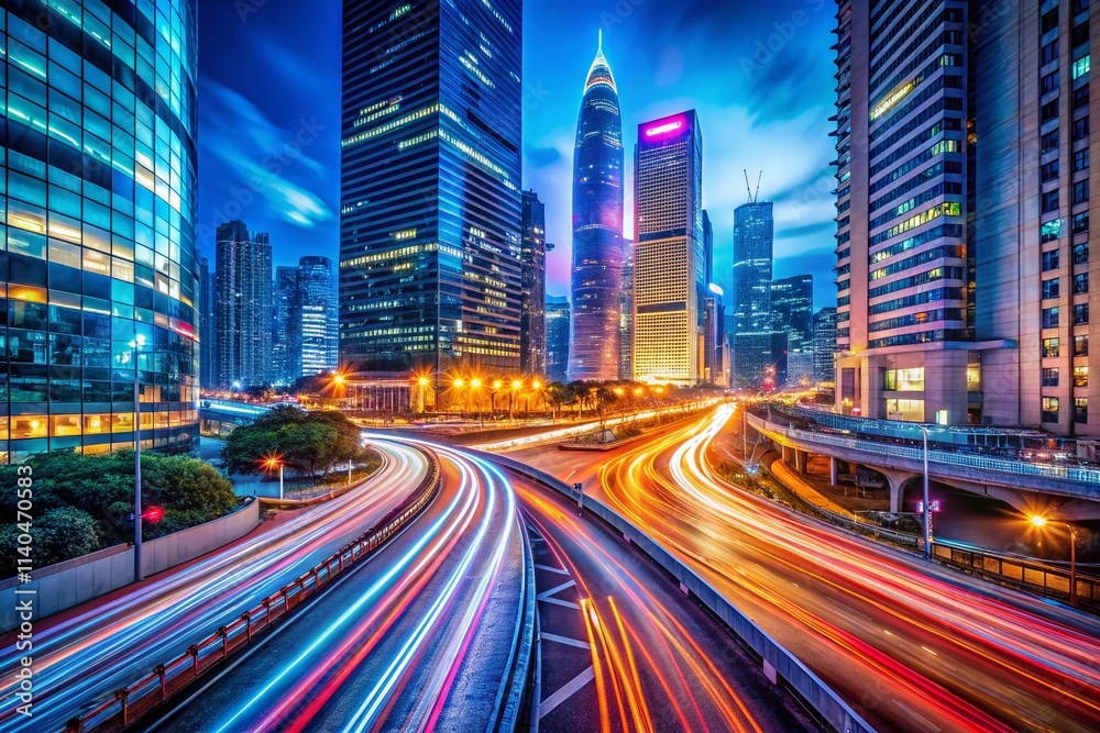 Long Exposure AI Photography: Night City Lights, Abstract Blur, Light Trails, Digital Art, Futuristic Scene, Glowing Cityscape, Urban Photography, AI Generated Image, Artificial Intelligence Artwork Long Exposure AI Photography: Night City Lights, Abstract Blur, Light Trails, Digital Art, Futuristic Scene, Glowing Cityscape, Urban Photography, AI Generated Image, Artificial Intelligence Artwork