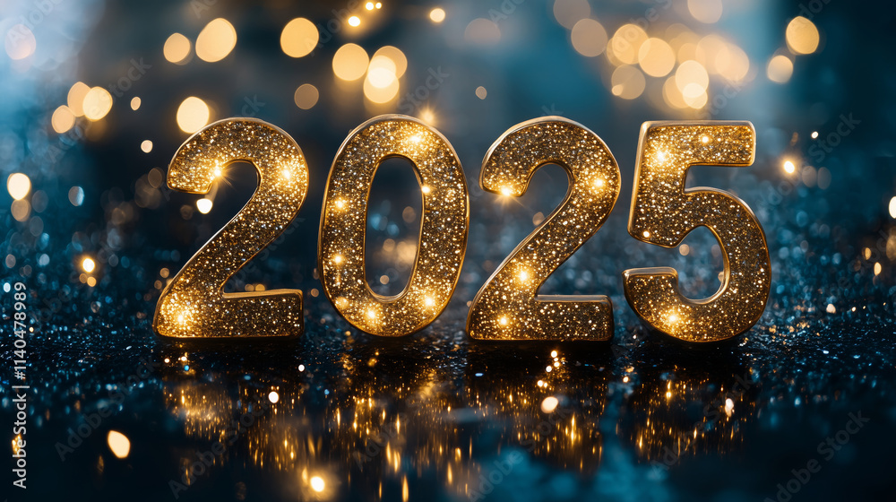 Happy new year 2025 on fireworks and beautiful Boked background Happy new year 2025 on fireworks and beautiful Boked background