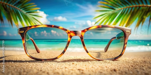 Summer themed stylish eyewear for the beach photo