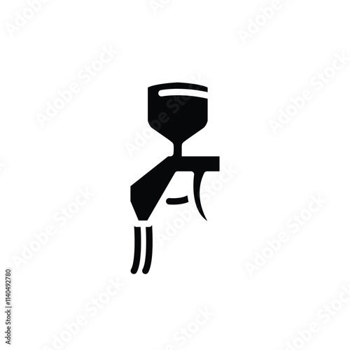 Car Paint Spray Gun solid icon vector design good for web or mobile app