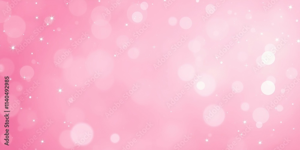 Pink bokeh background with soft glowing sparkles and light circles Pink bokeh background with soft glowing sparkles and light circles