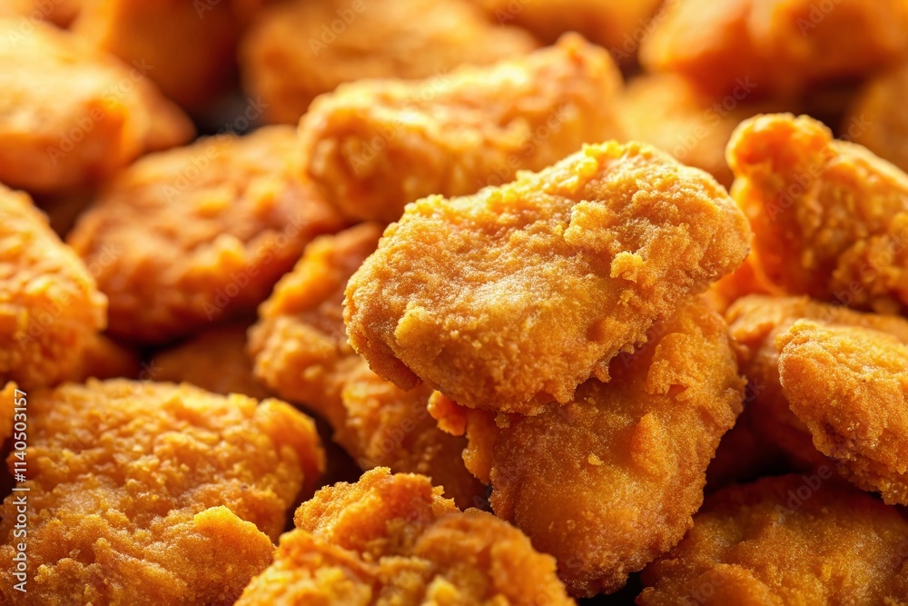 Macro Fish Shaped Chicken Nuggets - Close Up Food Photography,Crispy Texture, Detail Shot Macro Fish Shaped Chicken Nuggets - Close Up Food Photography,Crispy Texture, Detail Shot