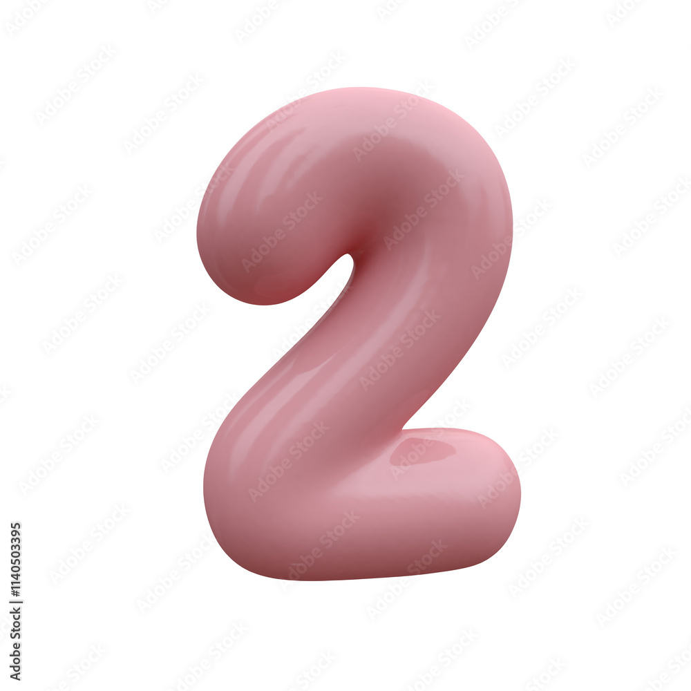 Pink bubble font. Inflated alphabet 3D ballon letters and numbers. Vector set. Vector illustration Pink bubble font. Inflated alphabet 3D ballon letters and numbers. Vector set. Vector illustration
