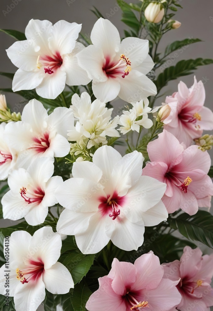 gorgeous white orchids combined with pale pink hibiscus and gardenia in a stunning floral arrangement, gardenia, easter flowers, floral arrangement gorgeous white orchids combined with pale pink hibiscus and gardenia in a stunning floral arrangement, gardenia, easter flowers, floral arrangement