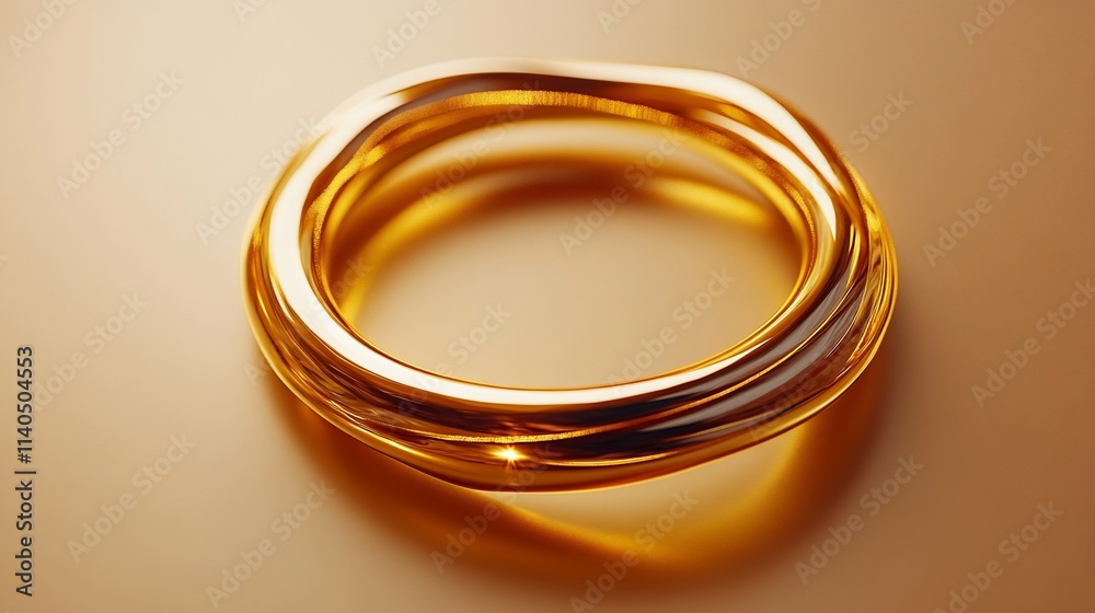 Two interlocked golden rings on a gold background. Two interlocked golden rings on a gold background.