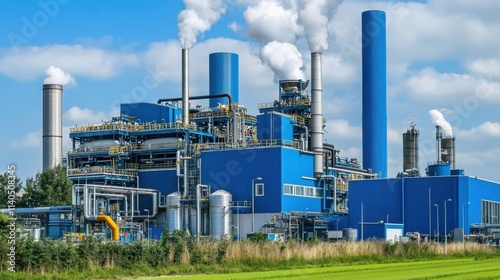 Detailed view of a biomass power plant located in the Strijp T industrial park. photo