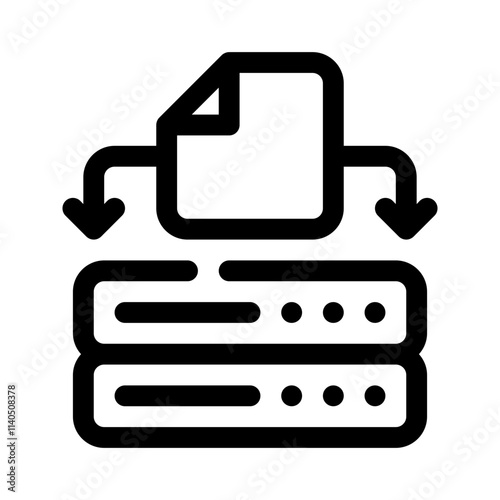 Redundant line icon