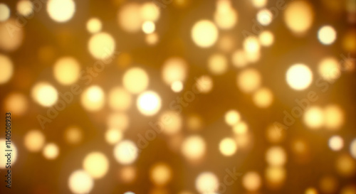 Golden Bokeh Background Festive Abstract Lights Glow