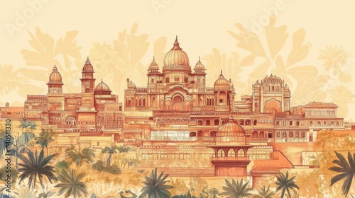 Celebrating the rich history and artistry of Rajasthan through detailed artwork.