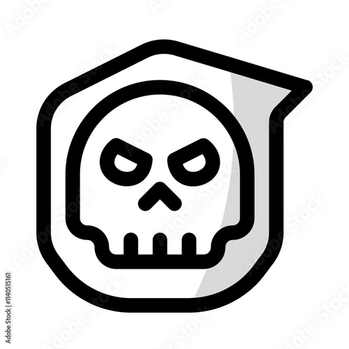 gangster devil icon with shady style, perfect for user interface projects