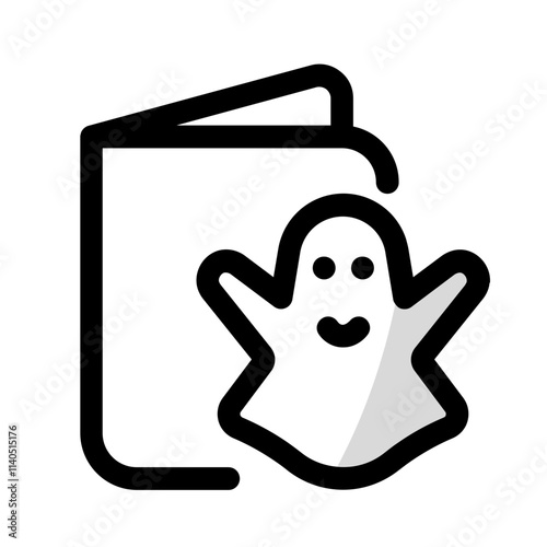 halloween invitations icon with shady style, perfect for user interface projects