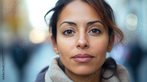 Close-up Portrait of a Woman; Capturing Inner Beauty and Confidence