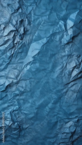 Wallpaper Mural Distressed blue paper with visible wrinkles and creases, creases, torn paper, muted color palette Torontodigital.ca