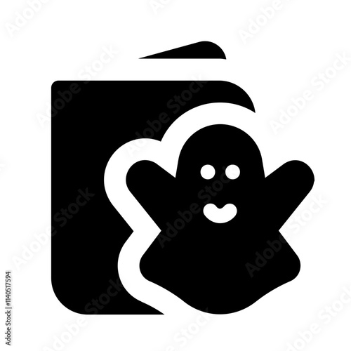 halloween invitations icon with glyph style, perfect for user interface projects