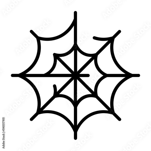 spiders nest icon with thin style, perfect for user interface projects