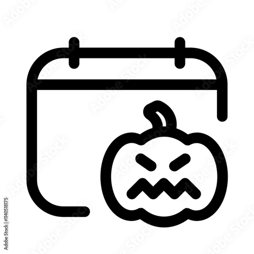 halloween icon with line style, perfect for user interface projects