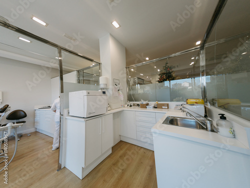 interior of a modern dentist