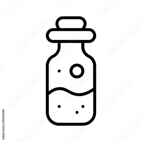 strange potion icon with thin style, perfect for user interface projects photo