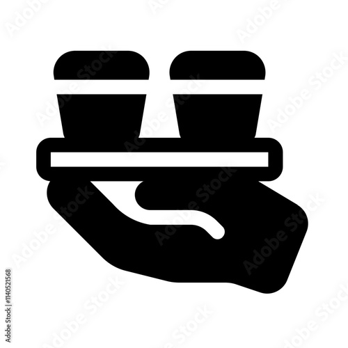 blood syrup icon with glyph style, perfect for user interface projects