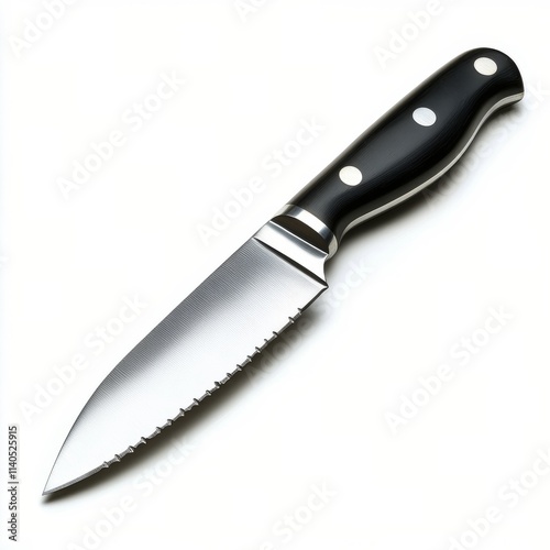 Precision kitchen knife designed for effortless slicing of various ingredient...