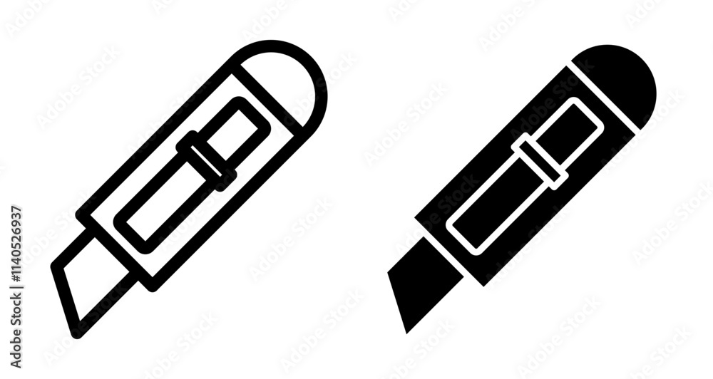 Cutter Icons pack in outlined and flat versions Cutter Icons pack in outlined and flat versions